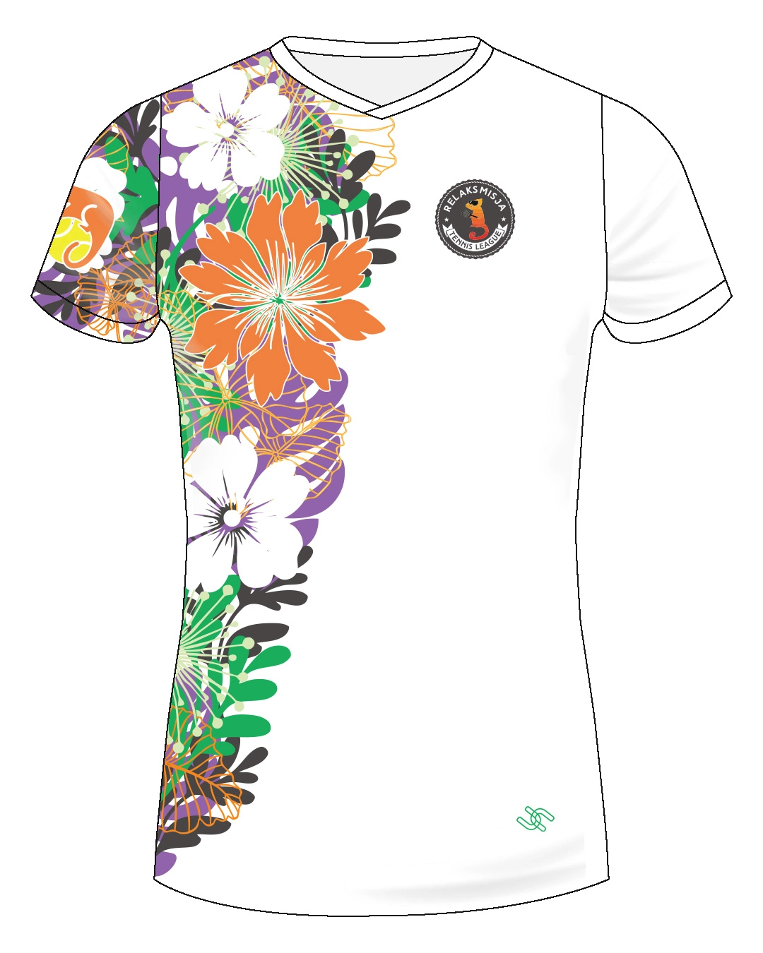 Koszulka tenisowa Relaksmisja Halle 2025 – projekt UpToU