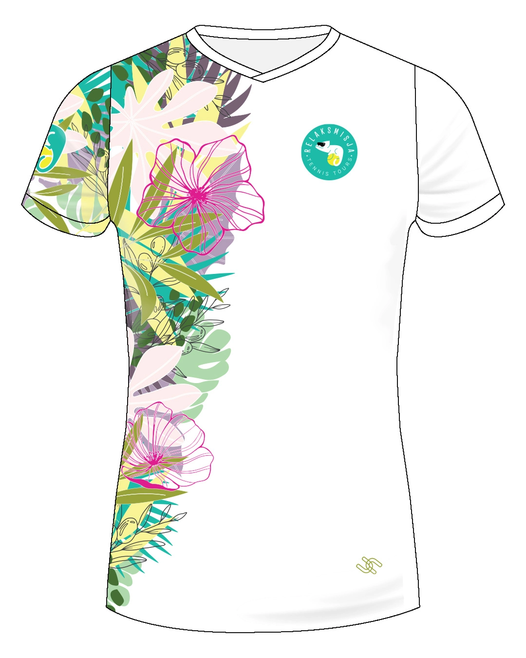 Koszulka tenisowa Relaksmisja Garda 2025 – projekt UpToU