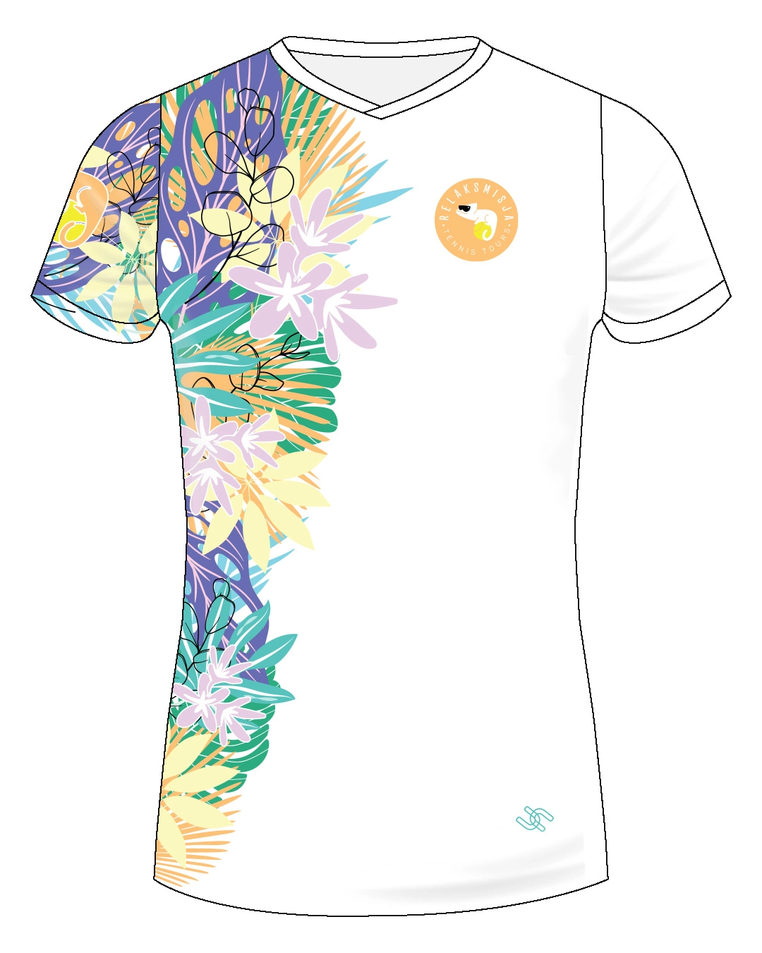 Koszulka tenisowa Relaksmisja Kreta 2025 – projekt UpToU