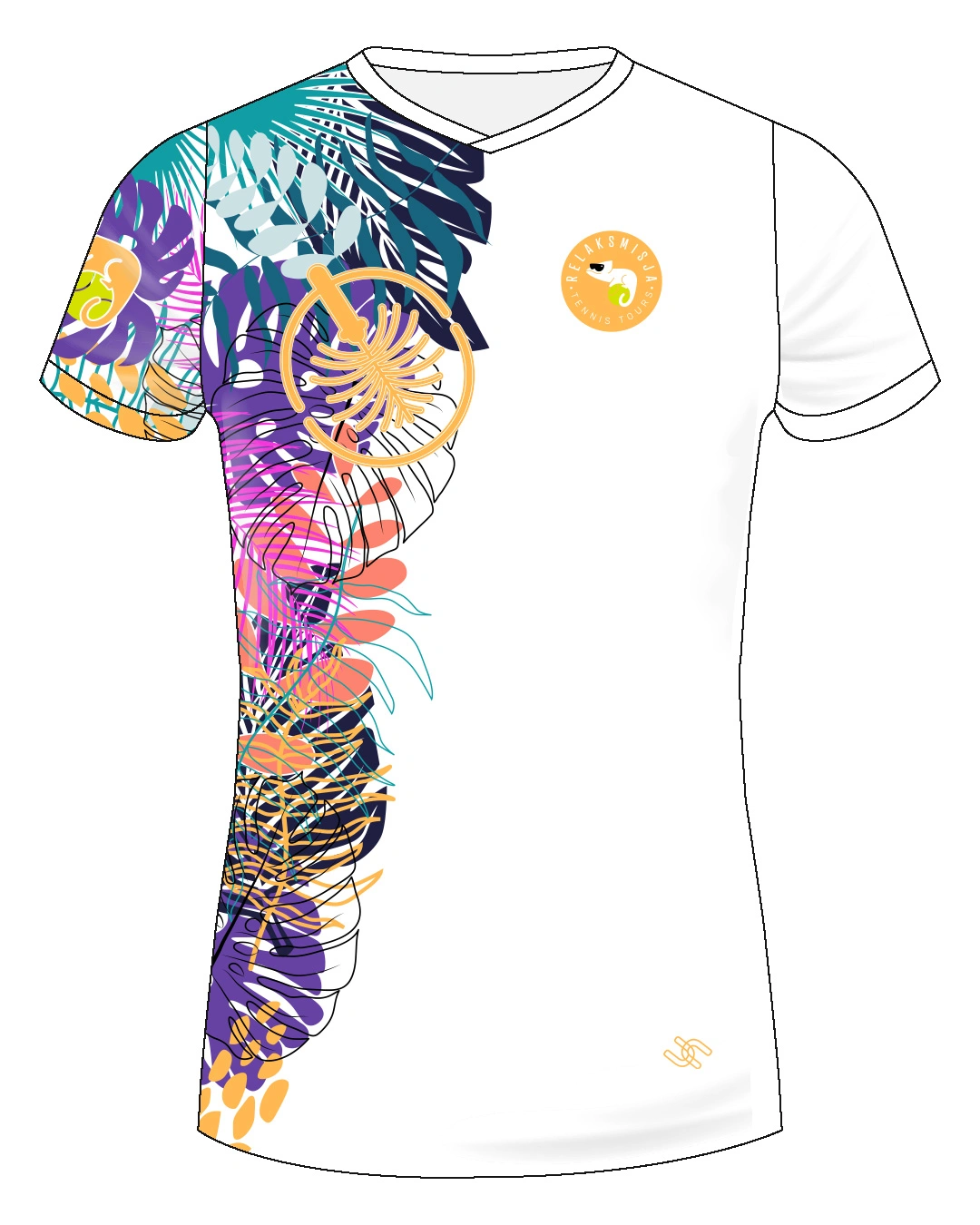 Koszulka tenisowa Relaksmisja Dubaj 2025 – projekt UpToU