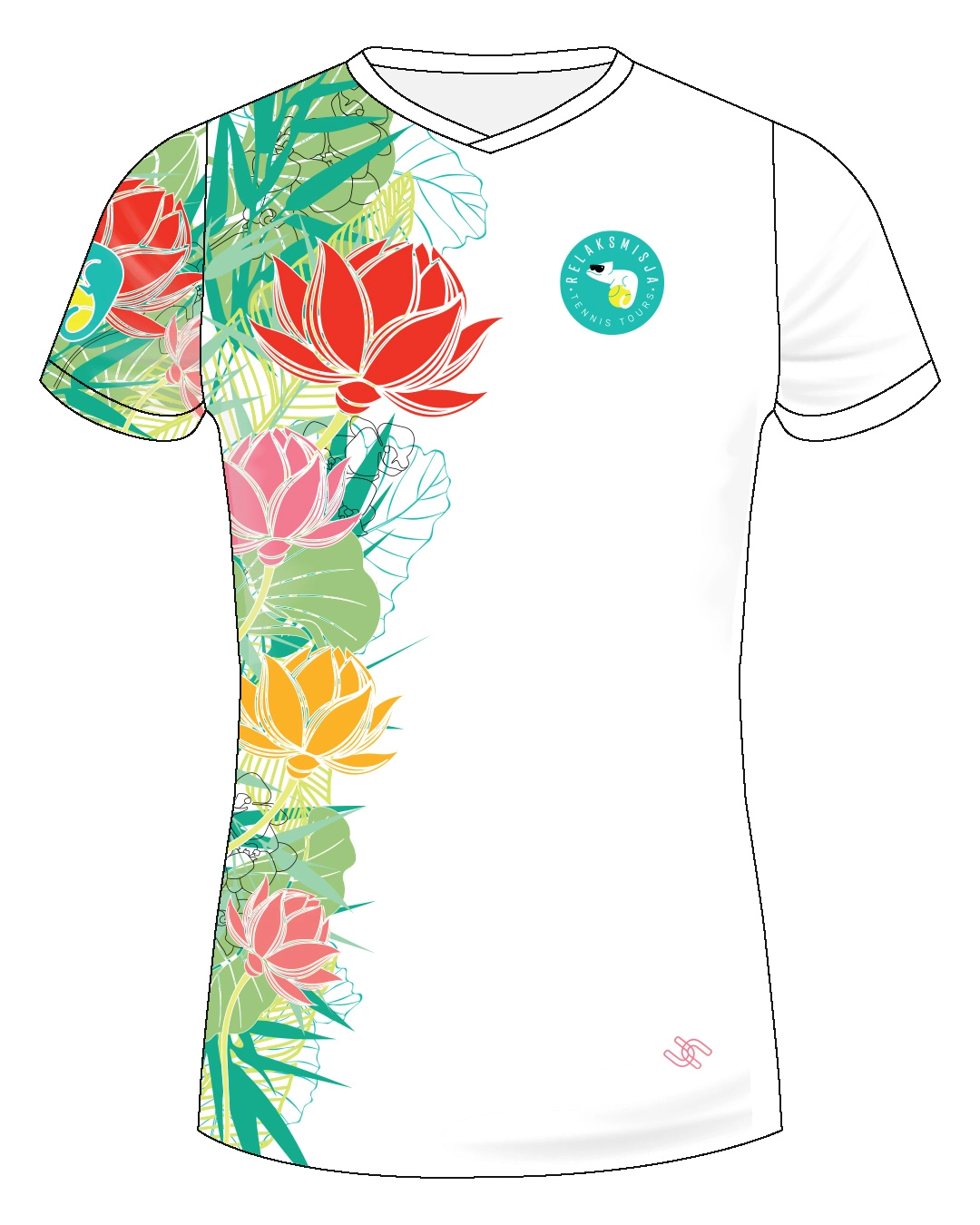 Koszulka tenisowa Relaksmisja Tajlandia 2025 – projekt UpToU