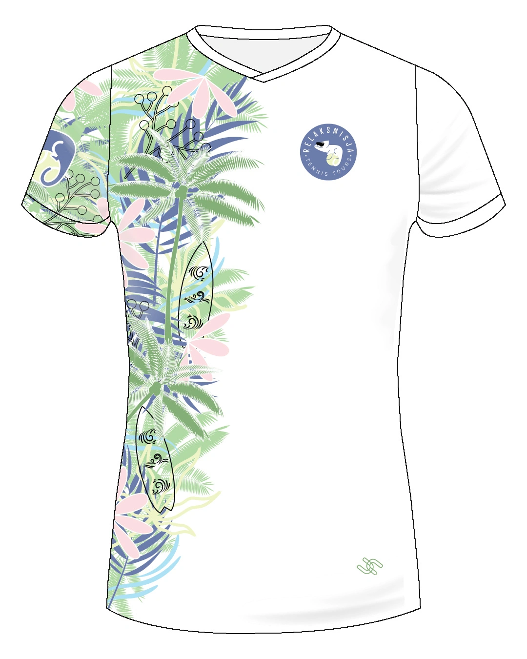 Koszulka tenisowa Relaksmisja Sunshine Double 2025 – projekt UpToU