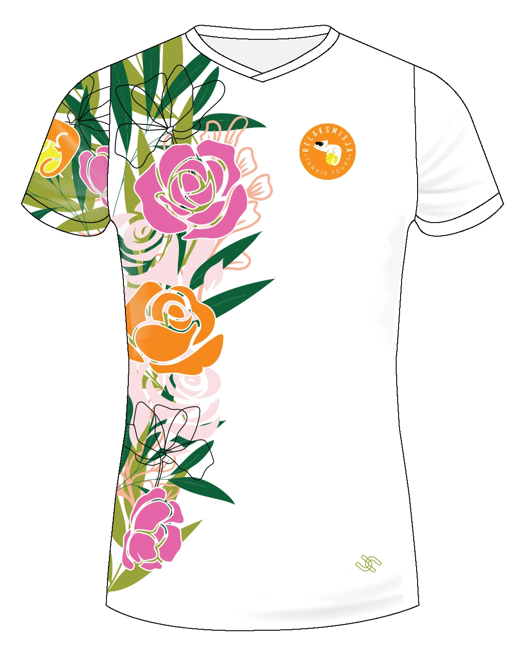 Koszulka tenisowa Relaksmisja Madryt 2025 – projekt UpToU