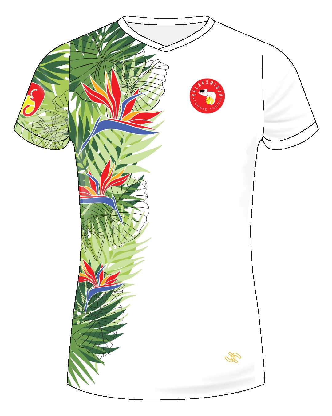 Koszulka tenisowa Relaksmisja Turcja 2025 – projekt UpToU