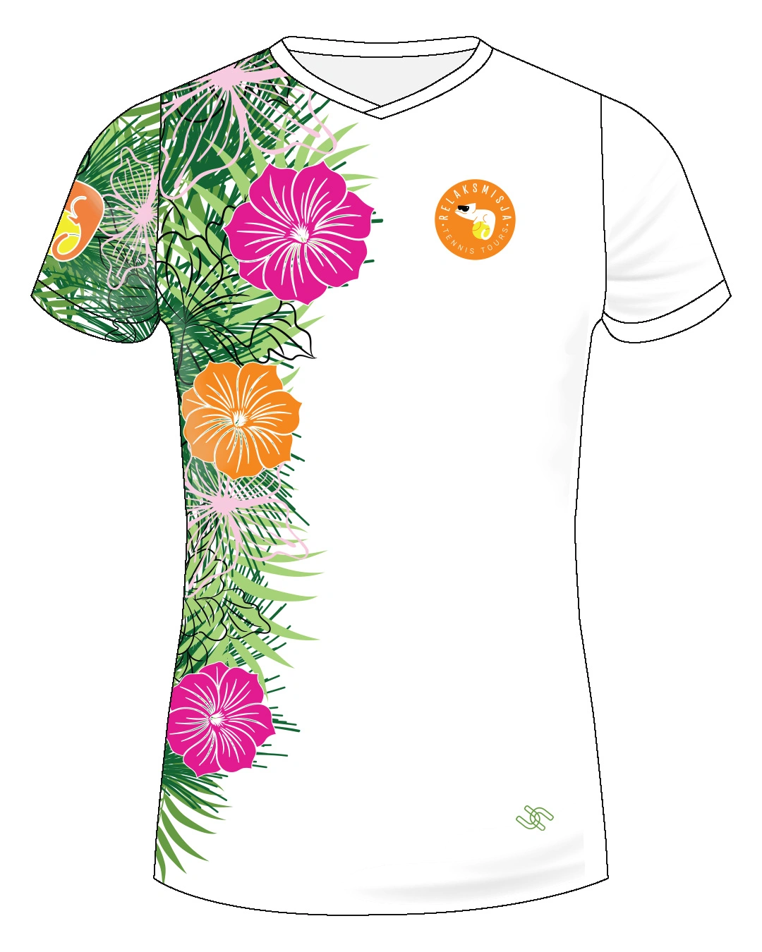 Koszulka tenisowa Relaksmisja Rzym 2025 – projekt UpToU