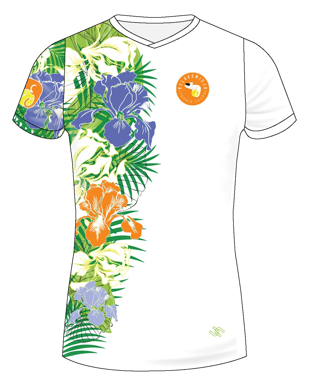 Koszulka tenisowa Relaksmisja Roland Garros 2025 – projekt UpToU