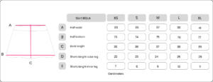 tabela rozmiarów spodniczka bella